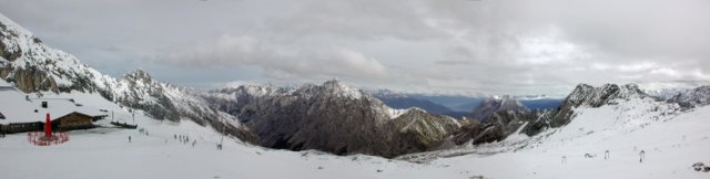 Panoramablick von der Zugspitze